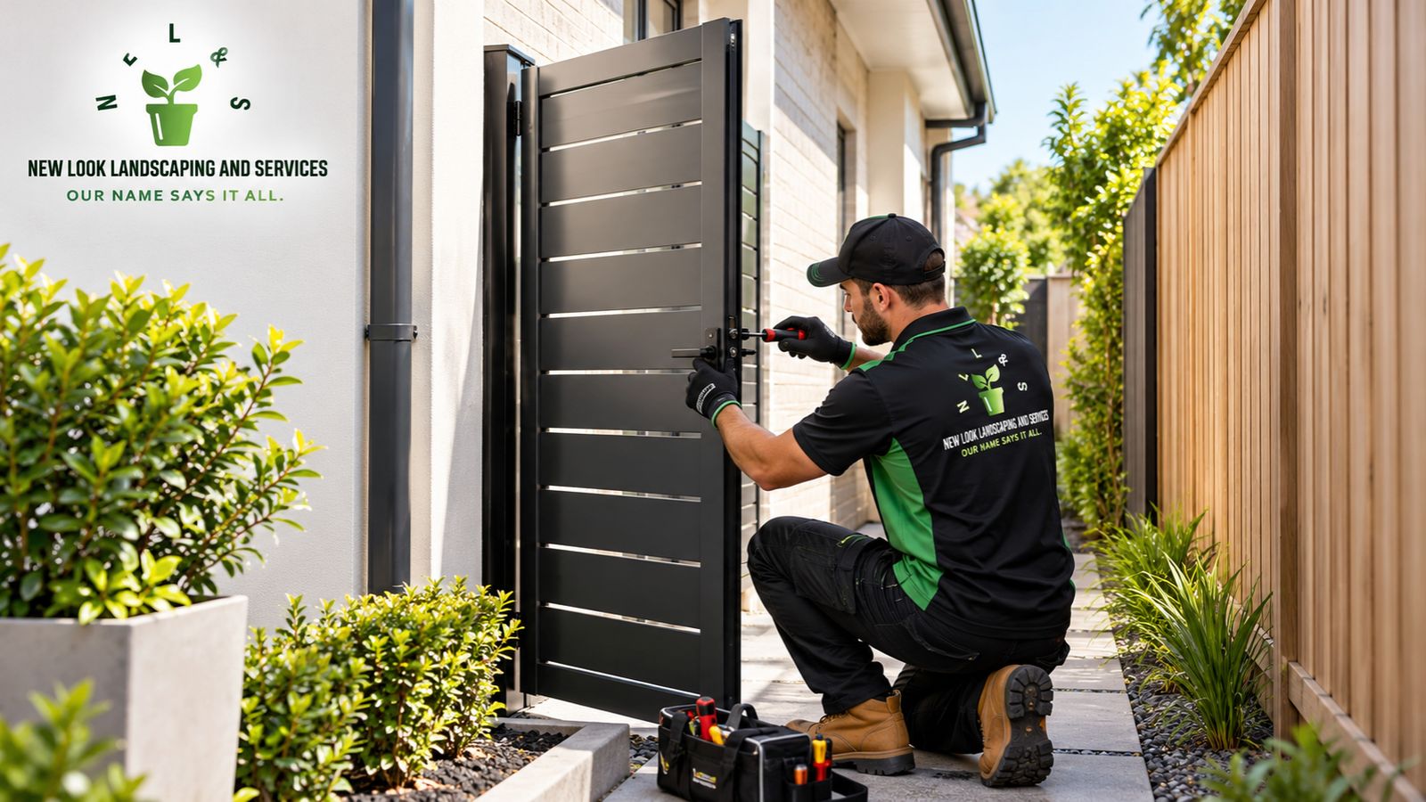 Side Gate Installation for Narrow Side Passages