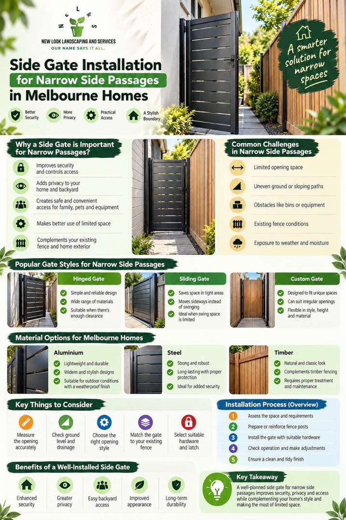 Side Gate Installation for Narrow Side Passages