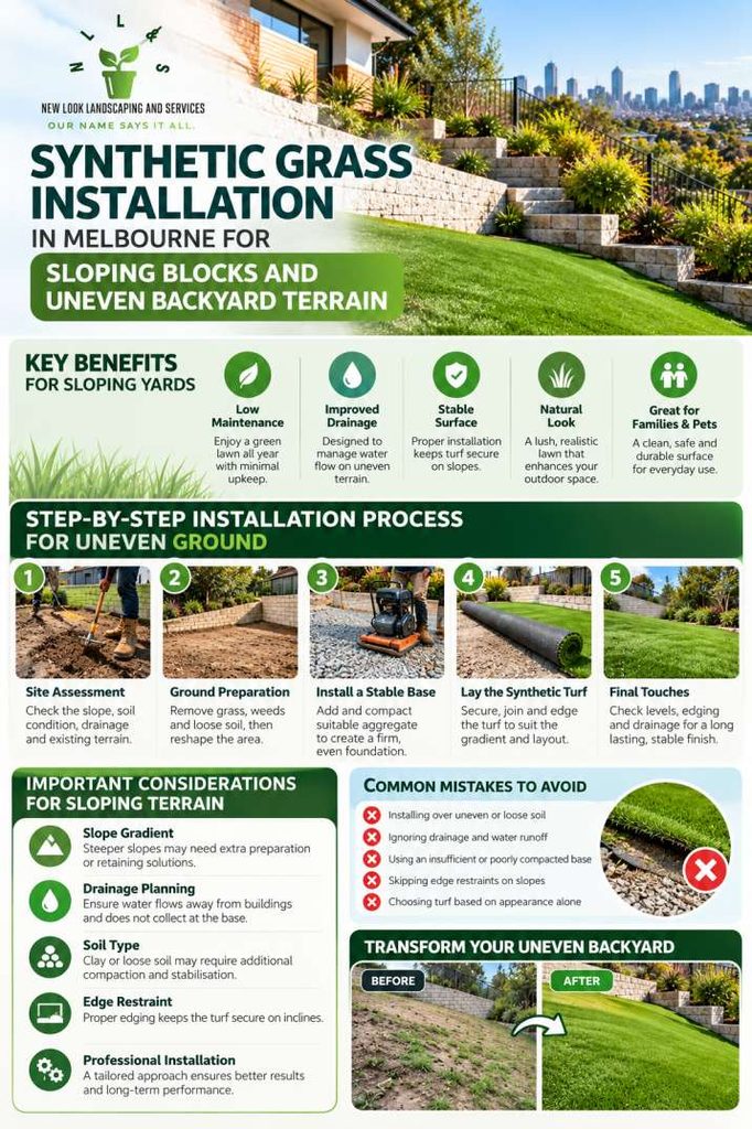Synthetic Grass for Sloping Yards
